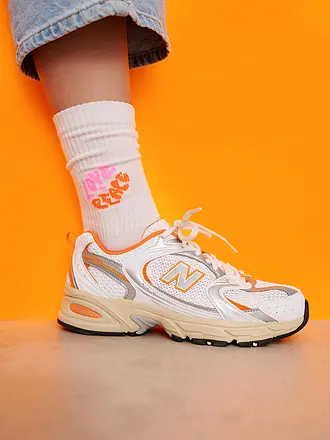 OOLEY | Chaussettes ICON LOVE AND PEACE blanc | weiss